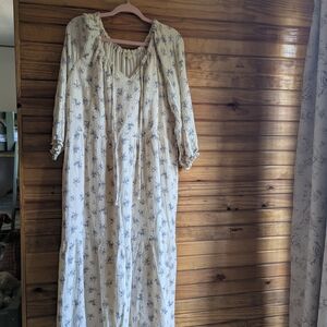 Grade & Gather Blue Floral Cotton Dress